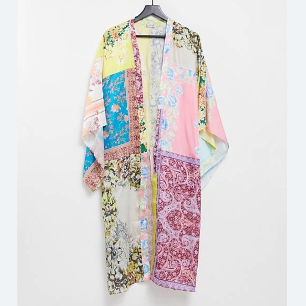 Free People Patched With Love Robe Kimono - Picture 2 of 5